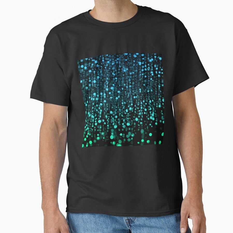 Printed image of azure glitter and sequins by JaReVa