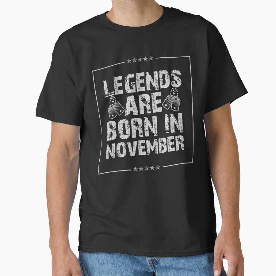 Legends Are Born In November Birthday Shirt Vintage by Orange Pieces