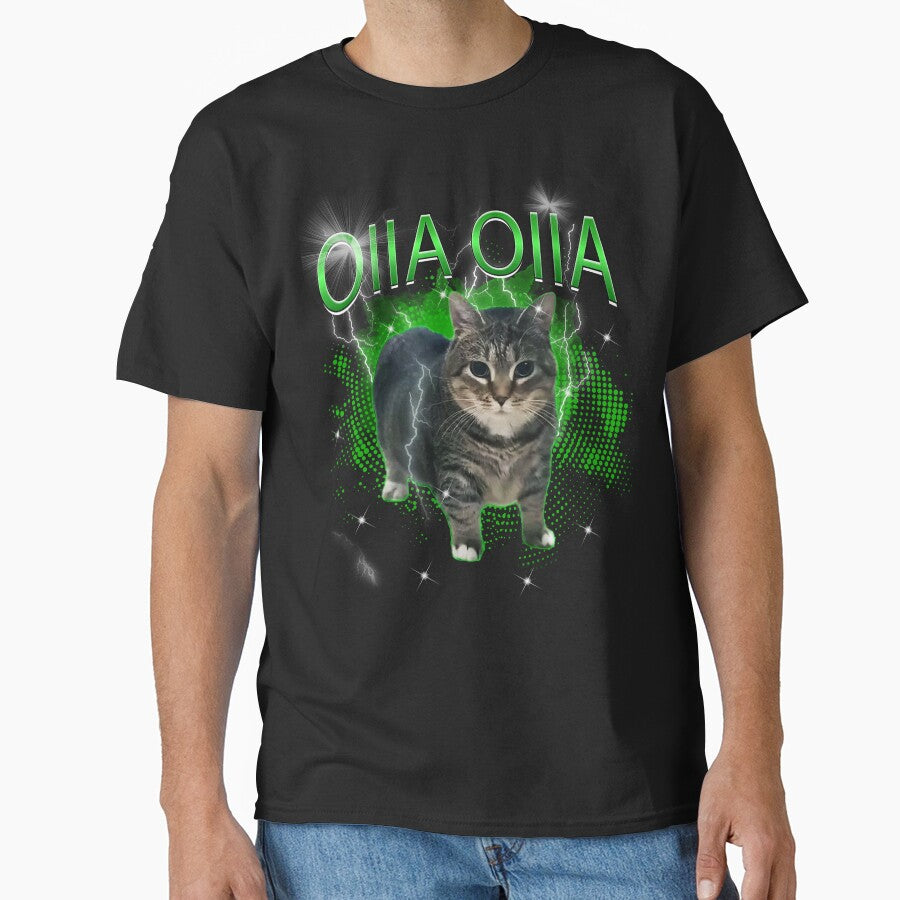 Copy of Spinning Cat OIIA OIIA Electric Funny Meme Cat Meme Inspired Design by Damcoc