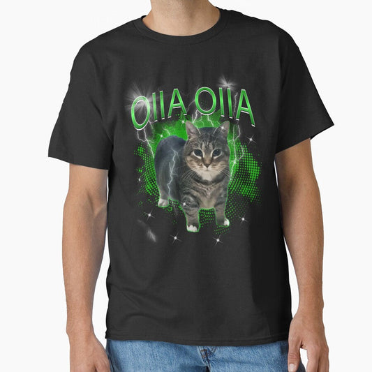 Copy of Spinning Cat OIIA OIIA Electric Funny Meme Cat Meme Inspired Design by Damcoc