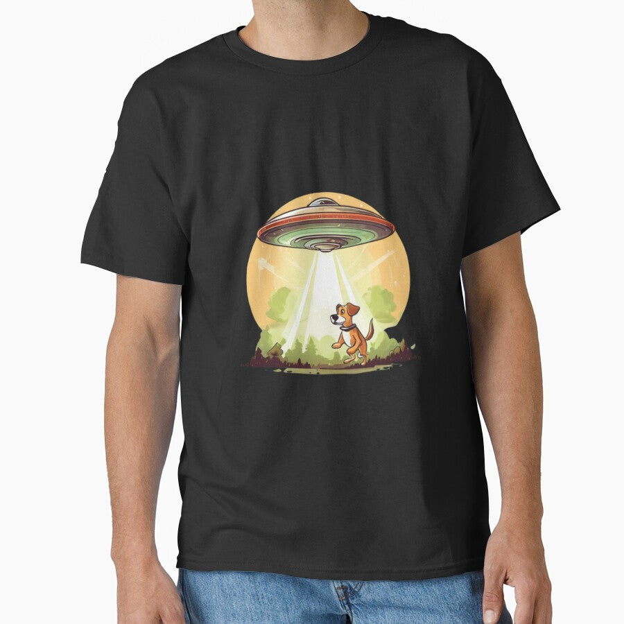 UFO abducting a Dog by Planetporridge