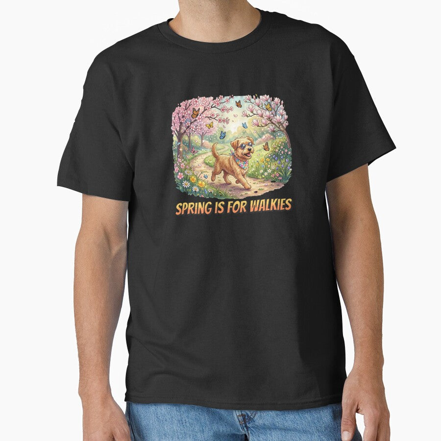 Spring is for Walkies Dog Design by PawPlanetPro