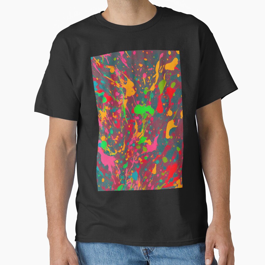 Printed image of paint splatters v7 by JaReVa