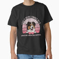 Miniature American Shepherd Dog Love Pink Vintage Sunset Valentine by Cuddlythopia