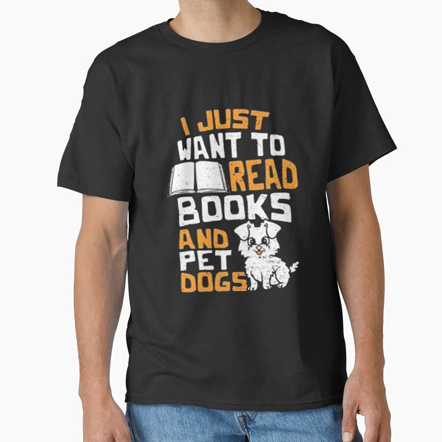 I Just Want To Read Books And Pet Dog by Animoxz3