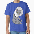 Cat in a Cone Collar by awkwarddesignco