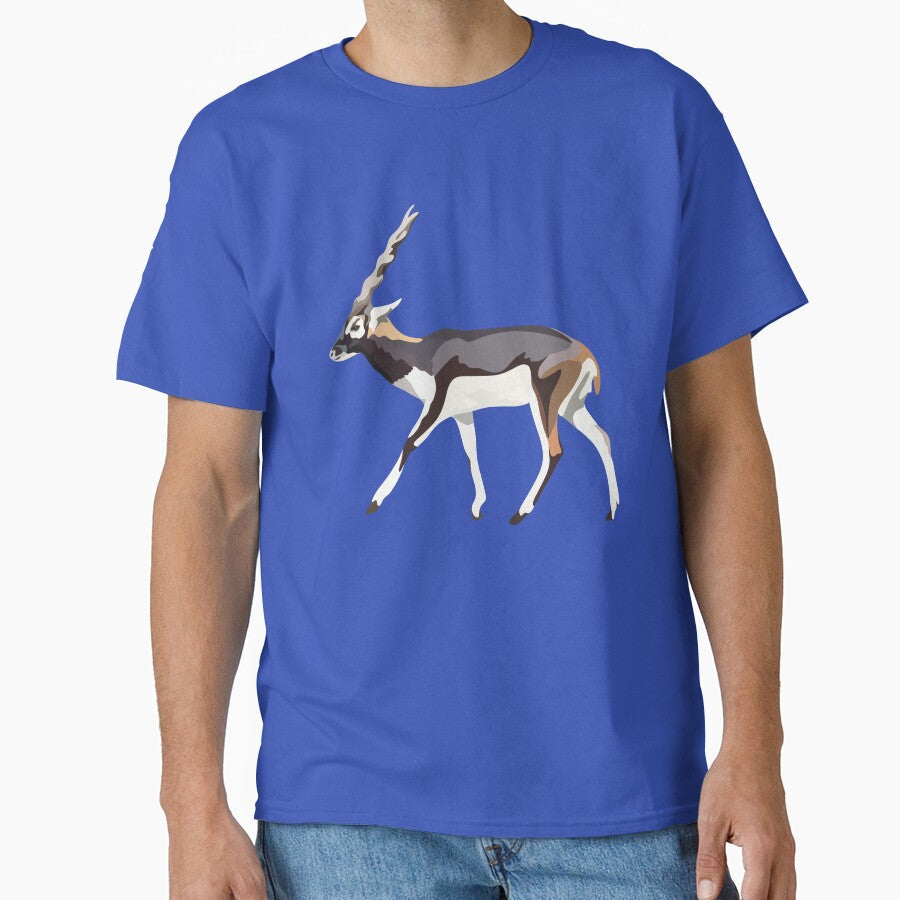 B is for Blackbuck, Blackbuck – Graceful Antelope of India Wildlife Illustration by PrettylittlepastelUk