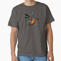 Geometric Kingfisher – Abstract Splash of Flight by PrimitiveTees