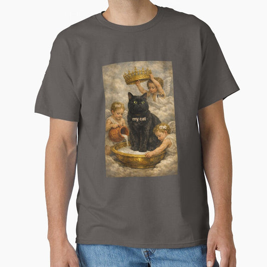 Crowned Cat Meme – Guardian Angels Spoiling the King by BlackCat Vibe