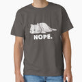 Nope Funny Cute Lazy Cat Gift by EduEly