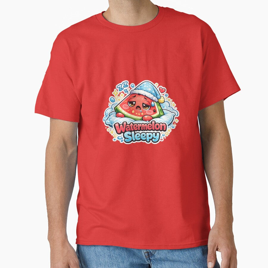 Sleepy Watermelon Kawaii | Cute & Cozy Sleeping Watermelon by apanoracar