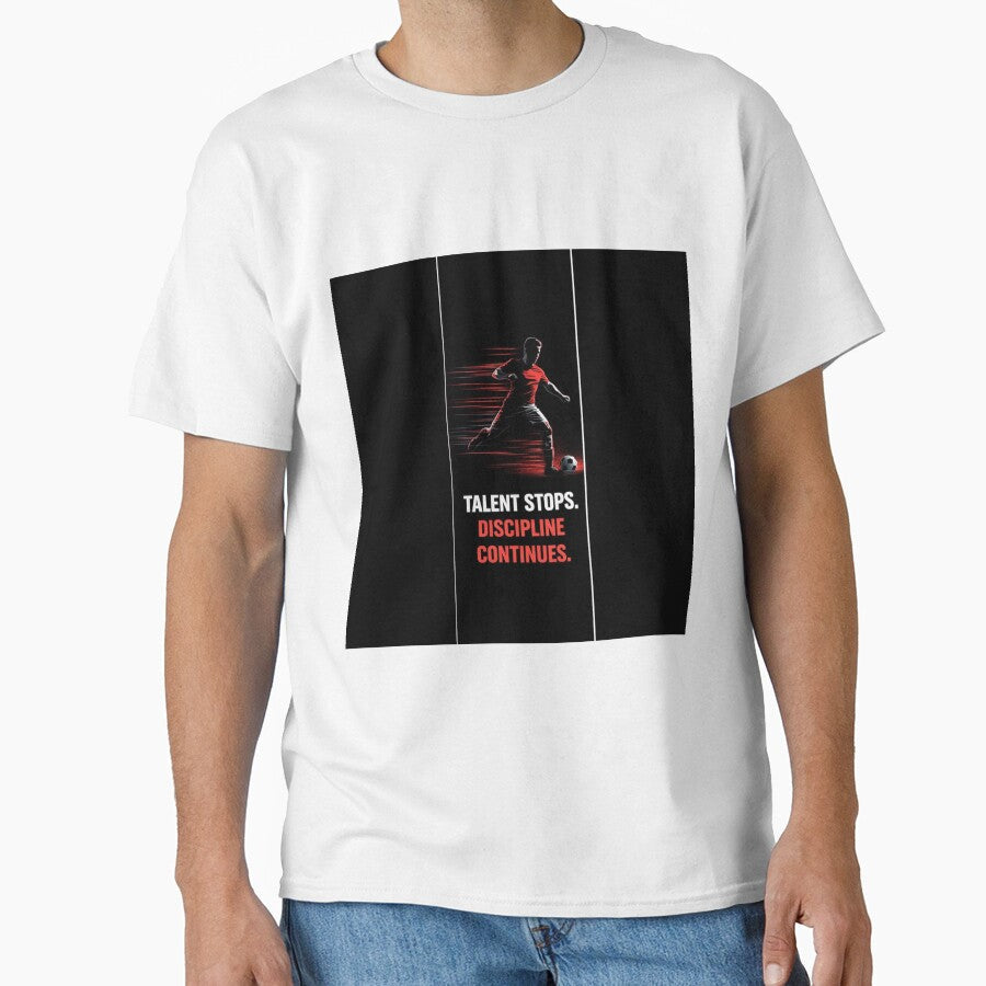 Talent Stops Discipline Continues- Athlete Motivation Shirt by No Excuses Studio