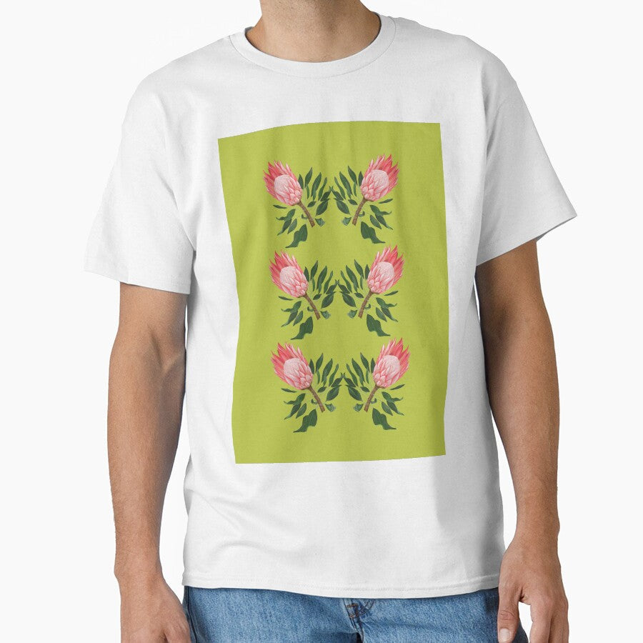 Proteas on lime by CLBArtDesign