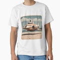 Scifi Shark Spaceship on a beach by Funktastic Designs