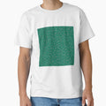 Printed image of diamond snow pattern on green background by JaReVa