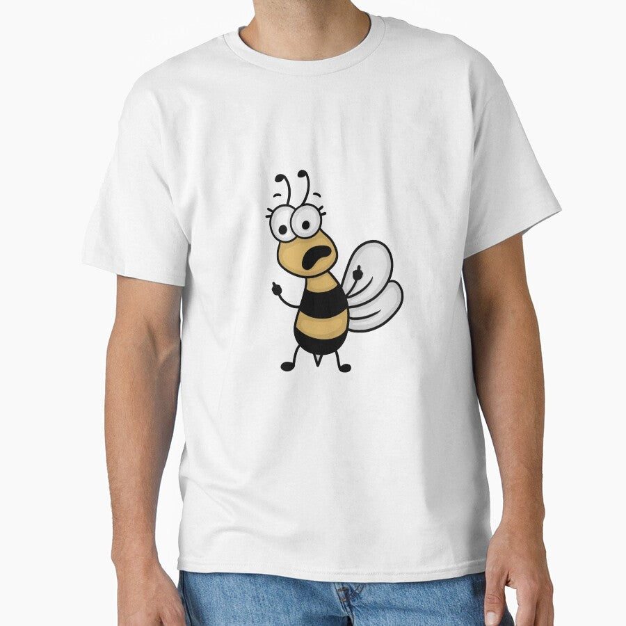bee holding up middle fingers by melinasauermann