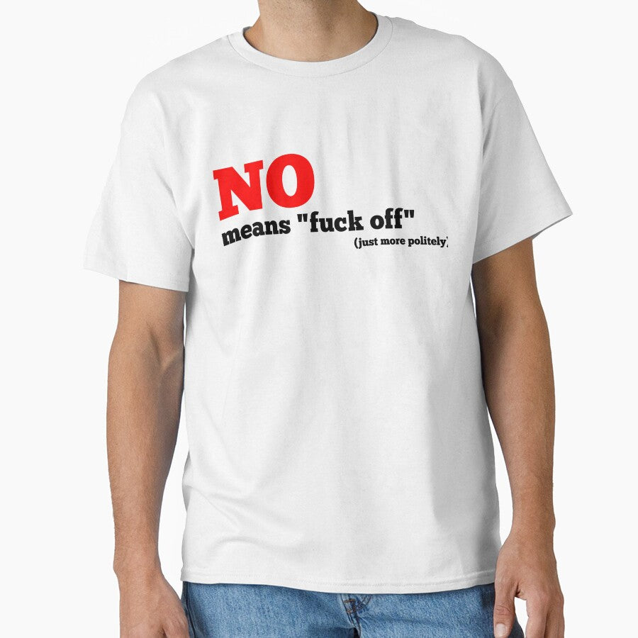 no means... simple slogan (black) by DuckvilleStudio