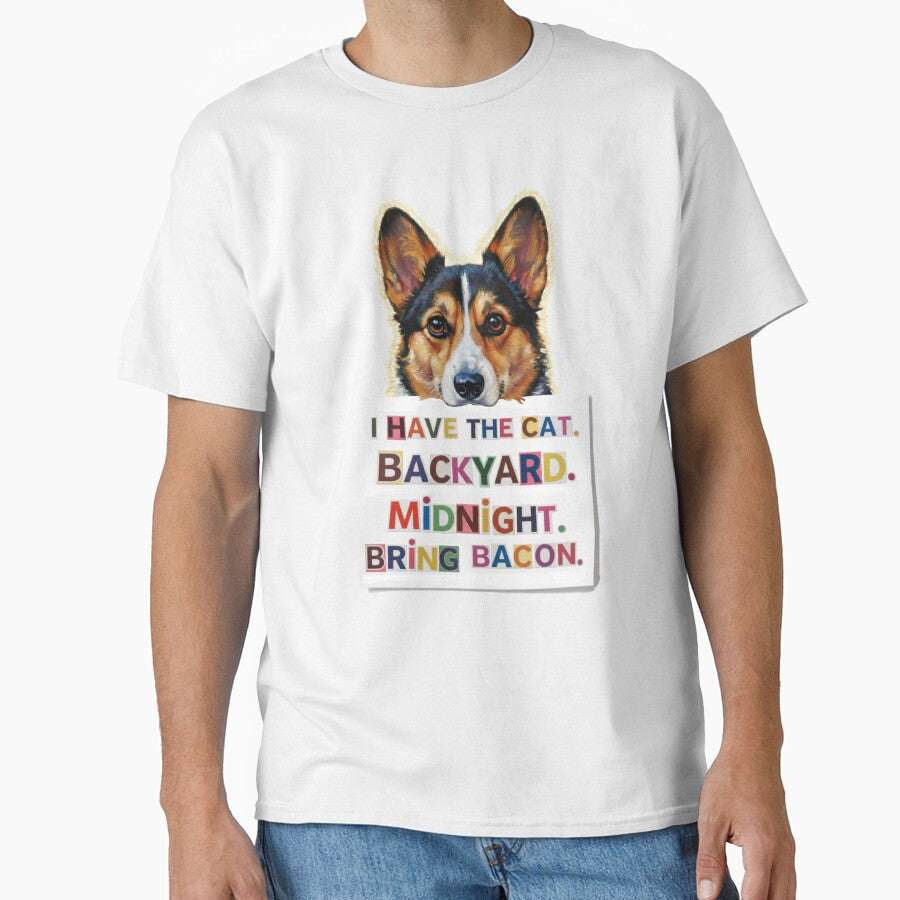 "I Have the Cat" dog with Ransom Note by JoyceBragdonDesigns