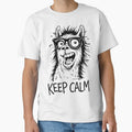Keep Calm – Funny Llama Illustration with Attitude by majesty-prints