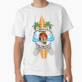 Bucky Bronco Brand Bahamas Baller Big Boards & Bonedog Brew Novelty Funny T-Shirt by Captain Jack's Pirate Hats
