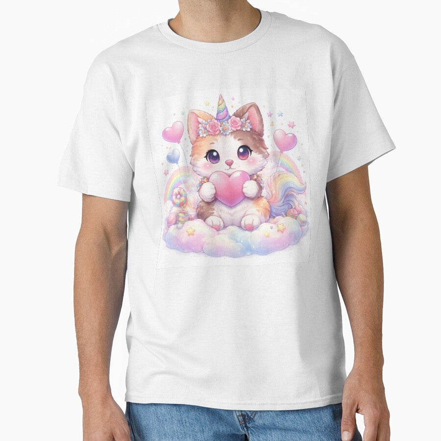 Kawaii Unicorn Kitten – Cute Magical Pastel Fantasy by kimkosovo