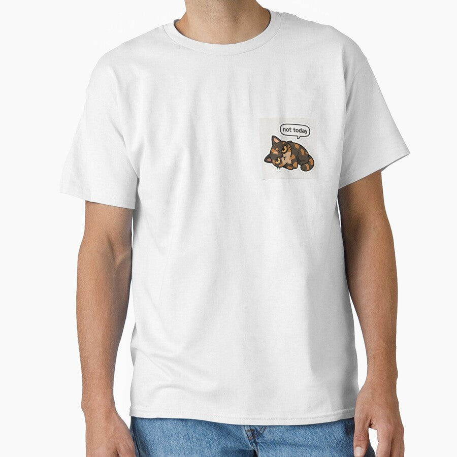 Tortie Says No - Not Today Cat Sticker by TortieSaysNo