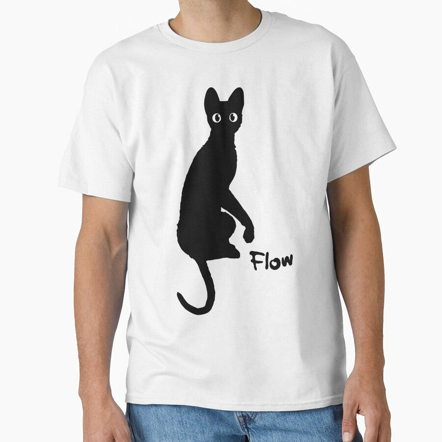 Flow / Straume / dark grey cat by JCBA