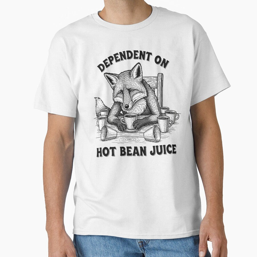Classic T-shirt "Dependent On Hot Bean Juice" by cliviny