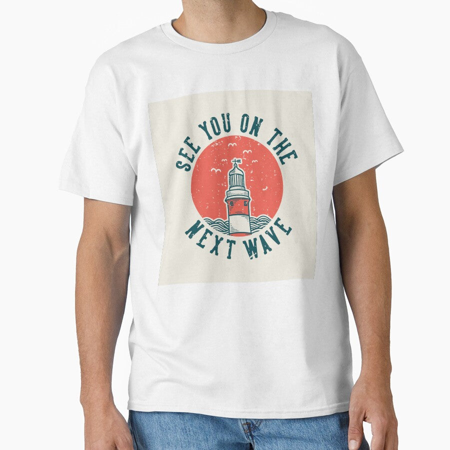 Vintage Slogan Typography See You Wave by Peekonet