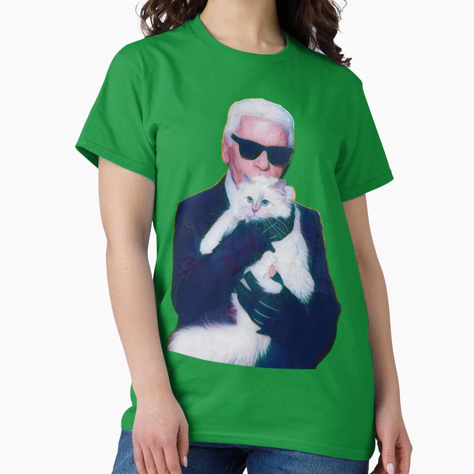 Lagerfeld with Choupette by CMooreWorx