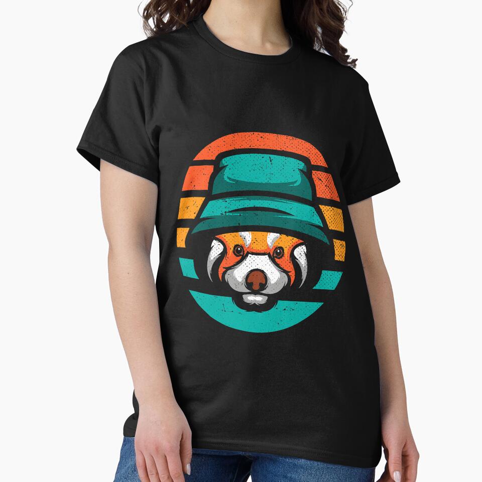 Retro Forest Animal Wildlife Red Panda by BundlerVq