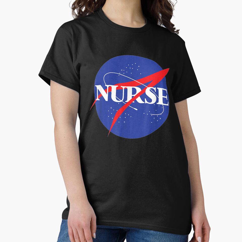 Nurse Astronaut Novelty Retro For Outer Space Nursing by shirleyfinley