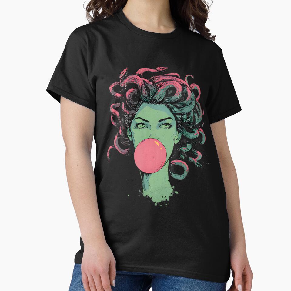 Medusa Bubblegum Mythological Snake Hair Goddess by StickLoveFamily