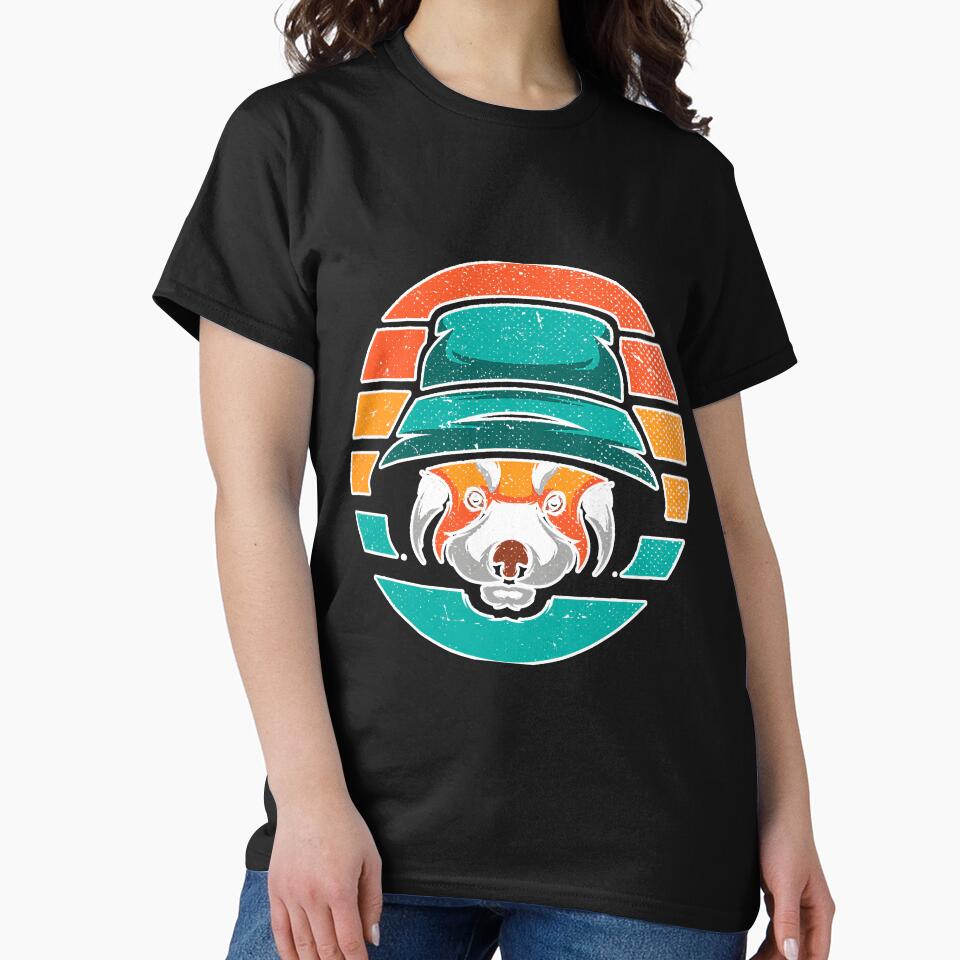 Retro Forest Animal Wildlife Red Panda by SkyCloudBlue