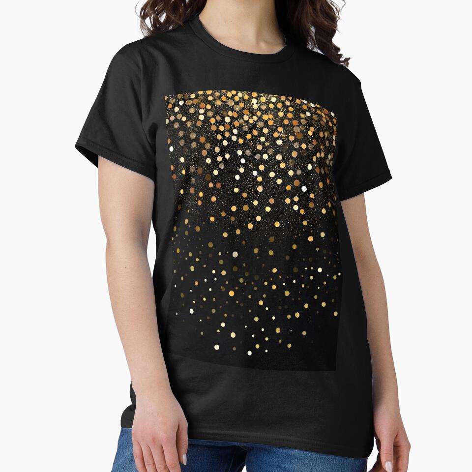 Printed image of golden glitter and sequins v6 by JaReVa