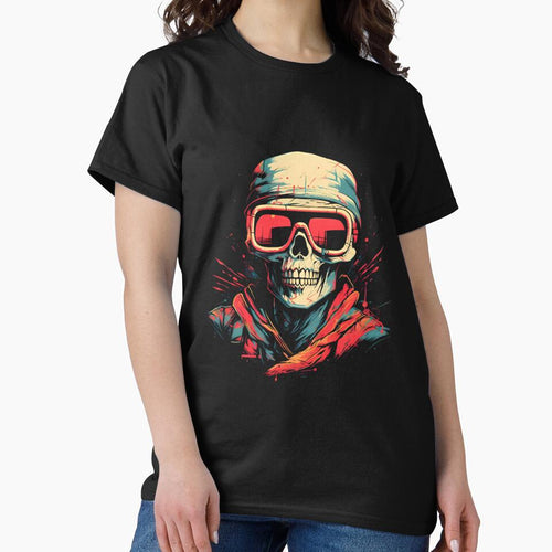 "Vintage Skull: An Attractive Design on T-Shirt" by Art-Vortex-fr