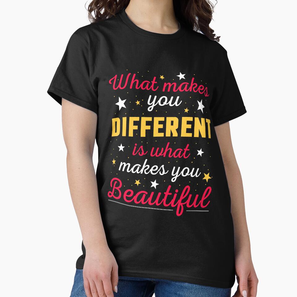 What Makes You Different Is What Makes You Beautiful Positive Message by sillyquestions