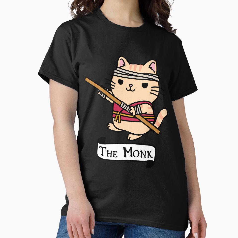 The Monk | DnD Cat Tabaxi Monk by Cute N' Nerdy Shop