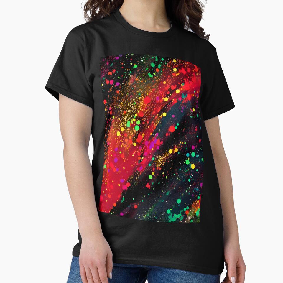 Printed image of paint splatters v5 by JaReVa