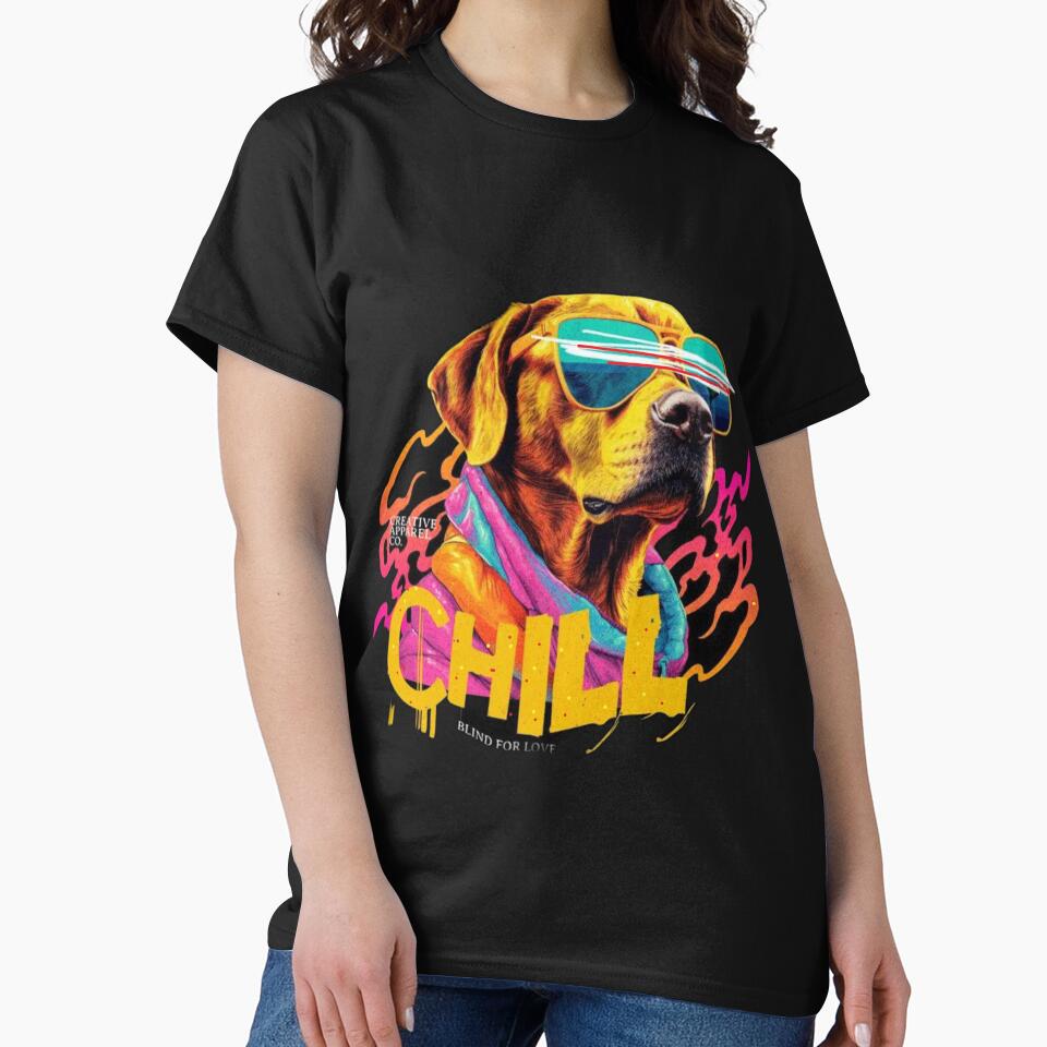 Classic Dog T-Shirt by Elalol