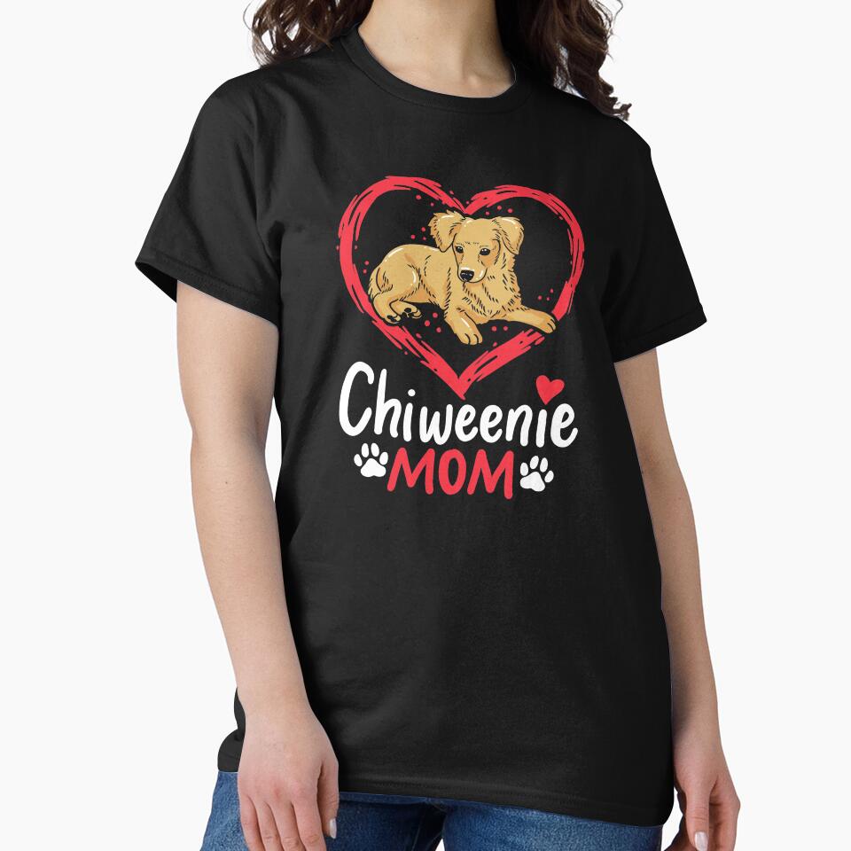 Chiweenie Mom Pet Dog Mama Animal Lover Gift by haselshirt