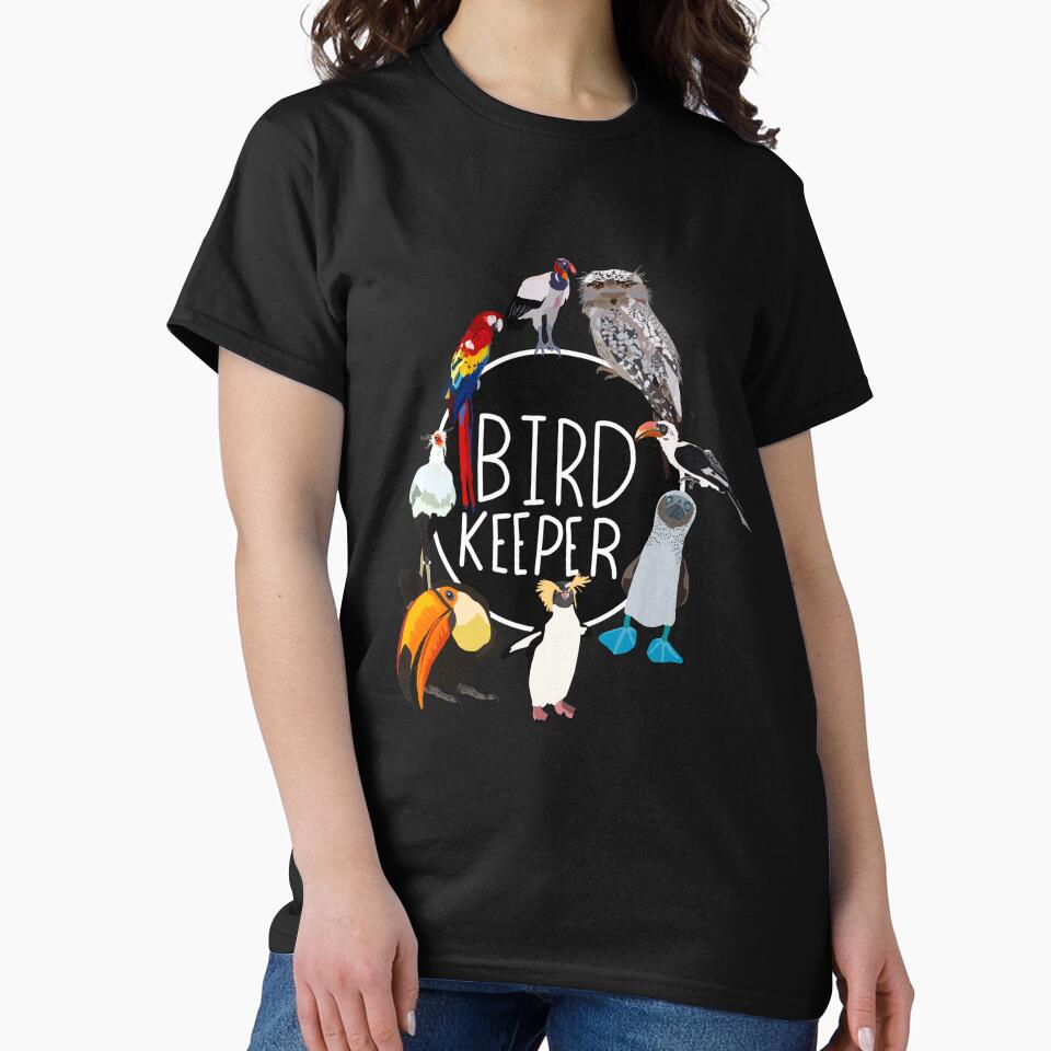 B is for Bird Keeper,Bird Keeper Design – Dedicated Care and Conservation of Avian Wildlife Artwork by PrettylittlepastelUk
