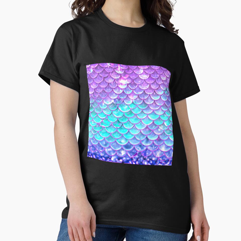 Printed image of Bokeh Mermaid Tail pattern v4 by JaReVa