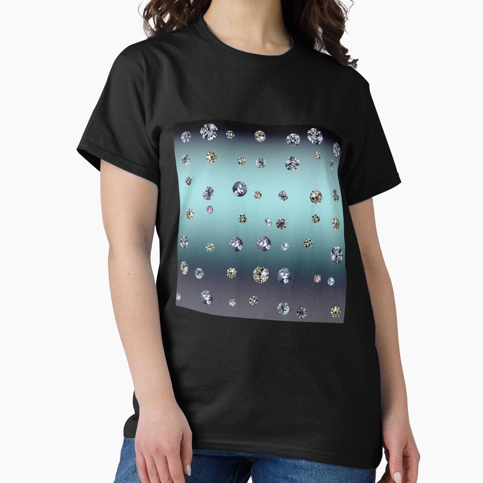 Printed image of Diamond pattern on blue gradient by JaReVa