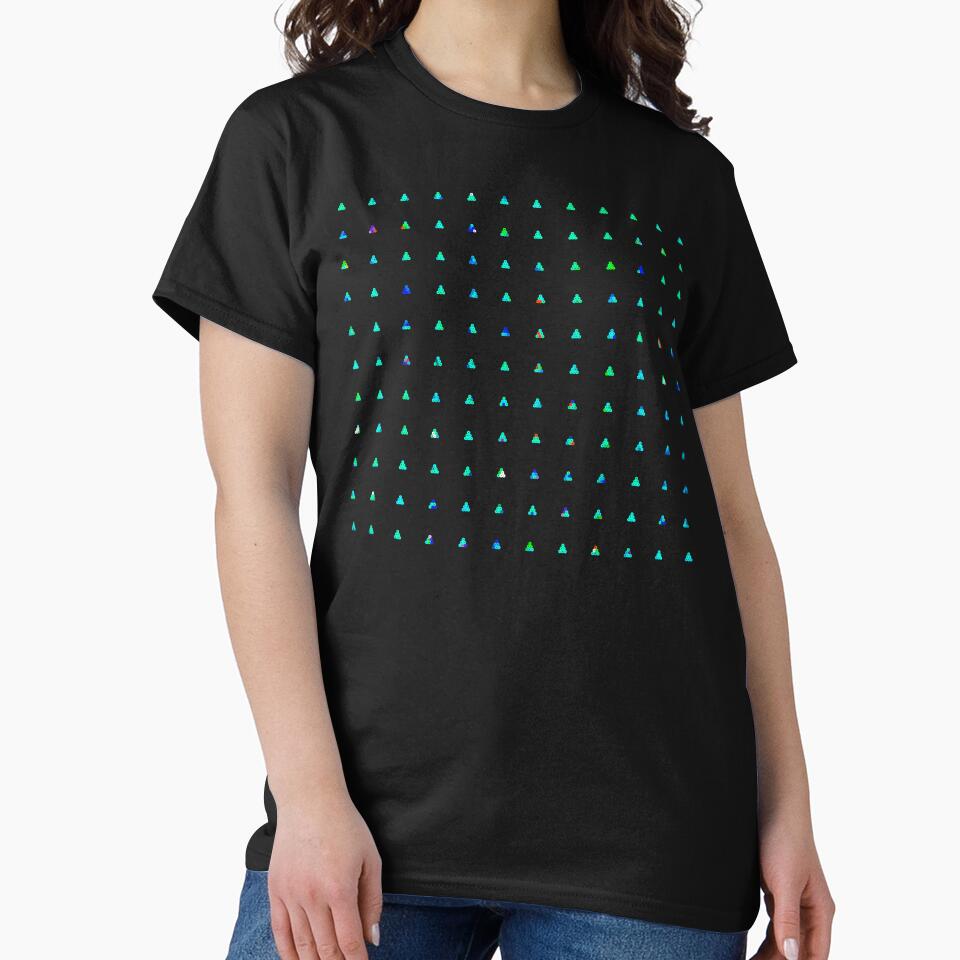 Printed image of azure sequins - pyramid shapes on gray background by JaReVa
