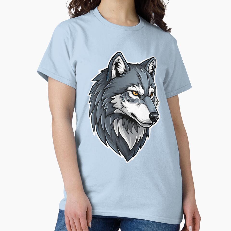 Fierce Wolf Head by Printora Gallery