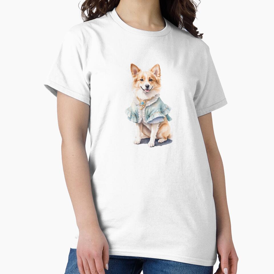 Watercolor Dog Adventure in Vintage Style by Victoria Riabov