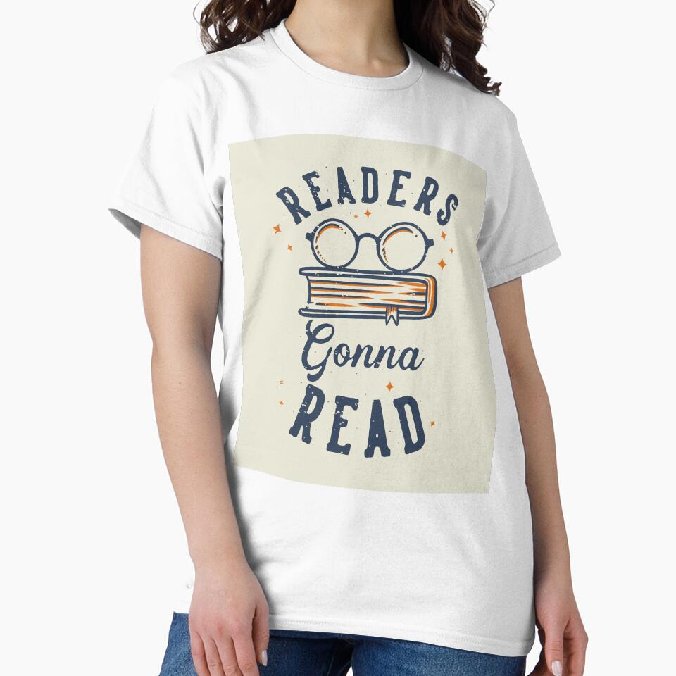 Vintage Slogan Typography Readers Gonna Read T-shirt by Peekonet