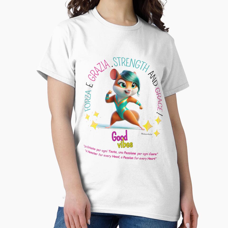 "Strength and Grace" with Sporty Hamster - Elegance and Determination by MadnessArtLab