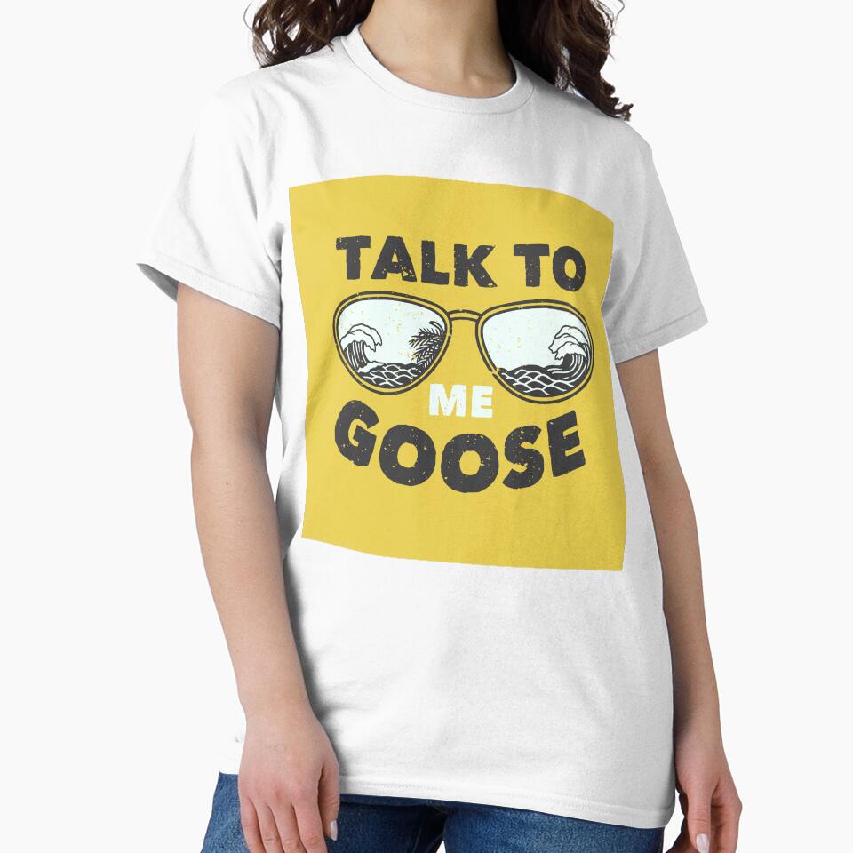 Vintage Slogan Typography Talk Me Goose by Peekonet